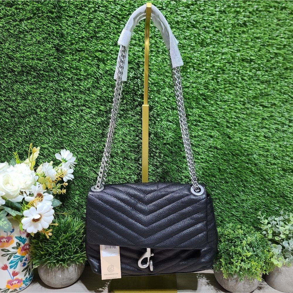 Rebecca Minkoff Edie Crossbody Black 6 One Size NWT